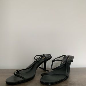 Strappy little black heels